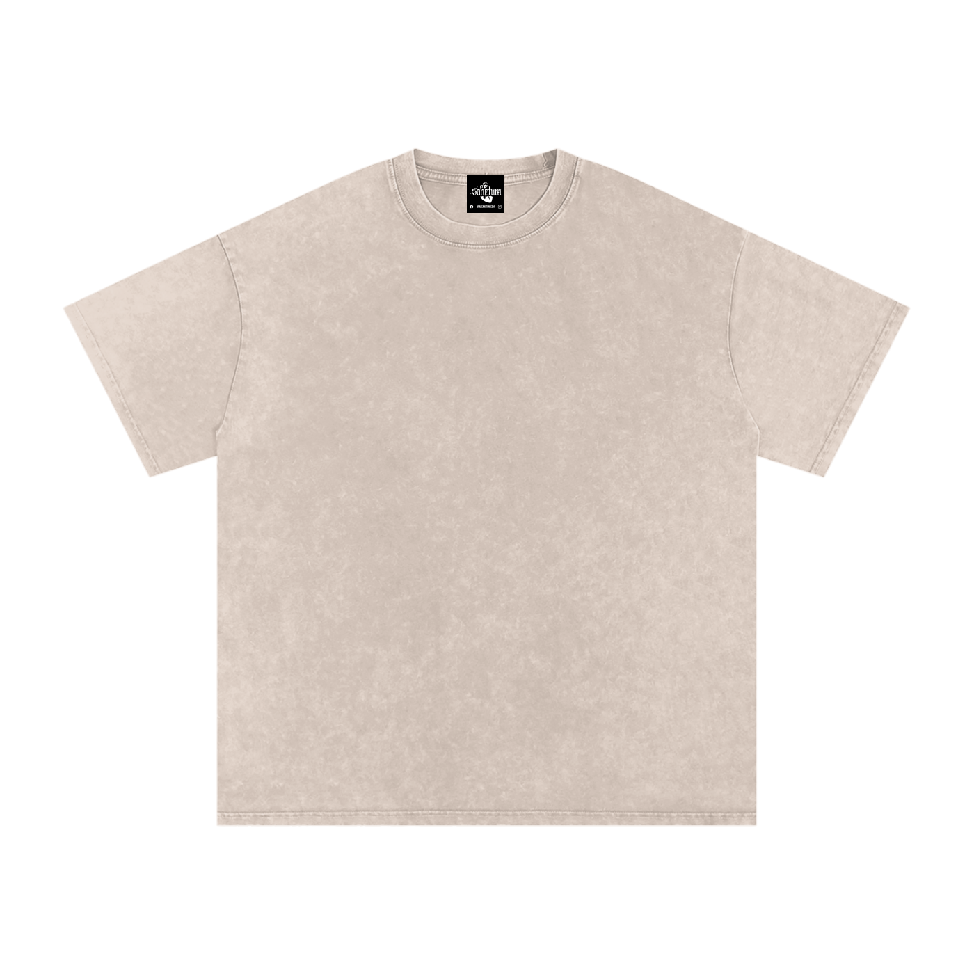 THERE IS POWER Snow Washed Oversized Cotton T-Shirt