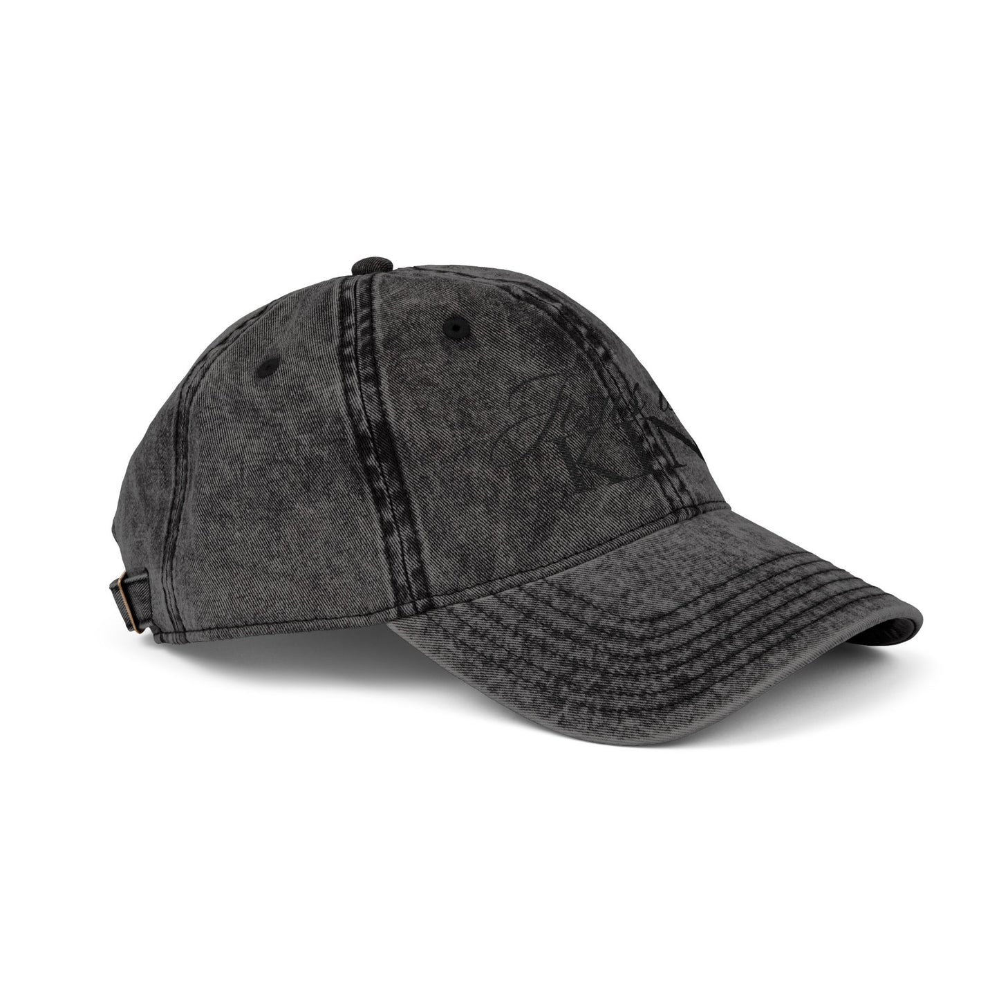 Jesus is King Vintage Cap Embroidery
