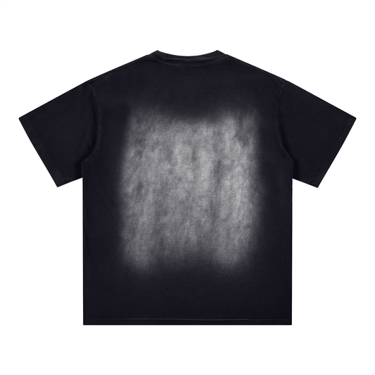 SANCTUM 2  Square Patch Monkey Washed T-Shirt