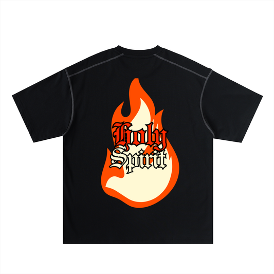 HOLY SPIRIT Contrast-Stitched Cotton Tee