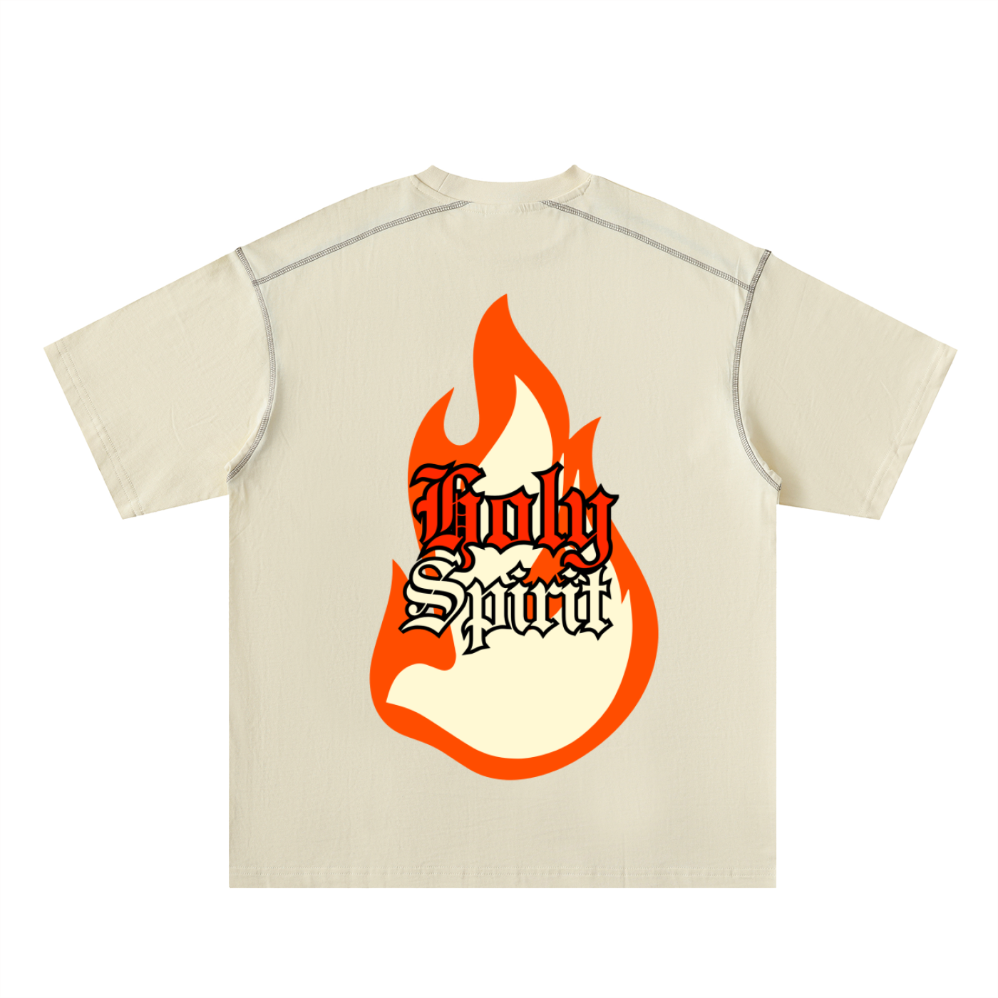 Holy Spirit Contrast-Stitched Cotton Tee