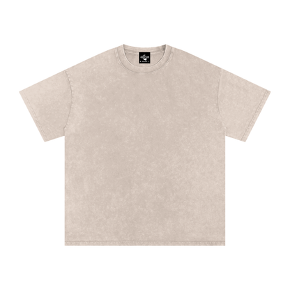 THERE IS POWER Snow Washed Oversized Cotton T-Shirt