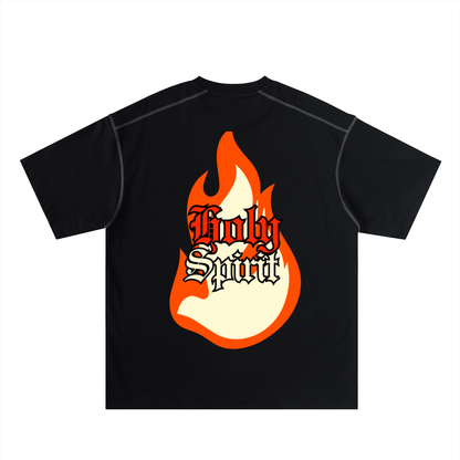 HOLY SPIRIT Contrast-Stitched Cotton Tee