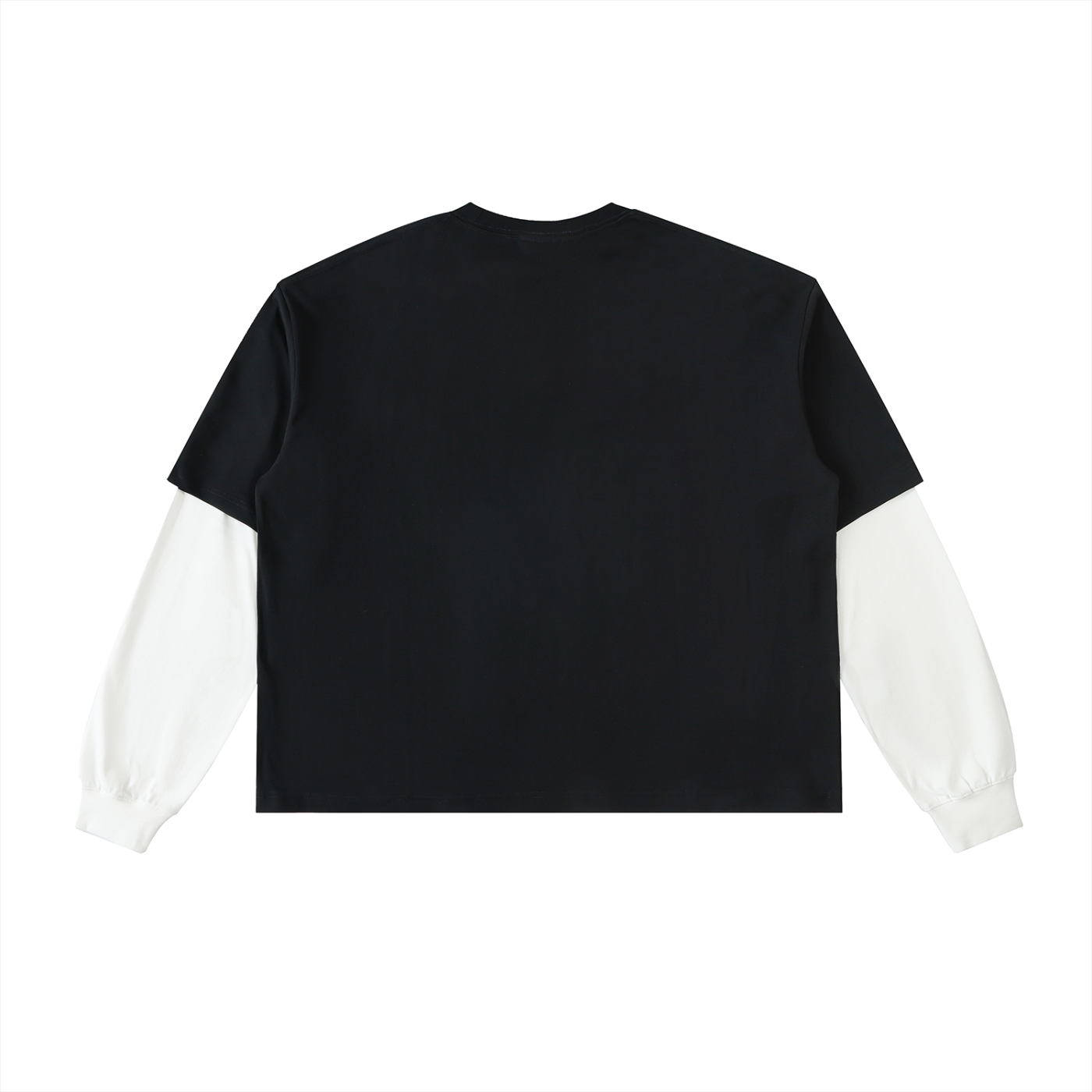 Sanctum Layered Contrast Sleeve Cotton T-Shirt