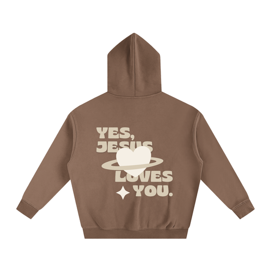 Yes, Jesus Loves You - Oversize Fleeced Hoodie