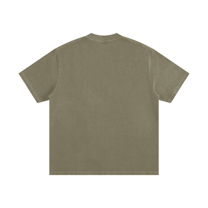SEEK FRST Heavyweight Vintage Washed Frayed T-Shirt